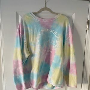 Whitney Simmons Tie Dye “It’s a Beautiful Day to Be Alive” Crew
